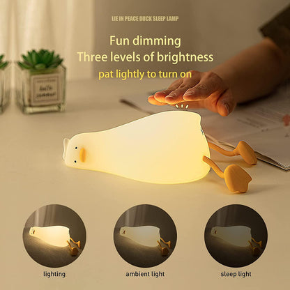LED Cute Duck Night Light